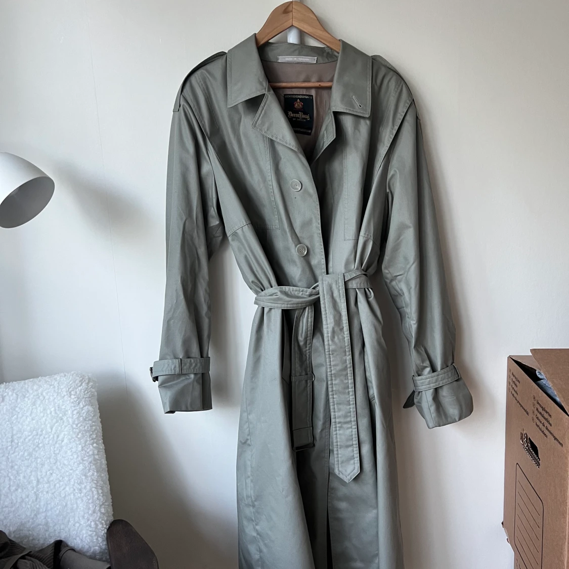 Grön trenchcoat - 90