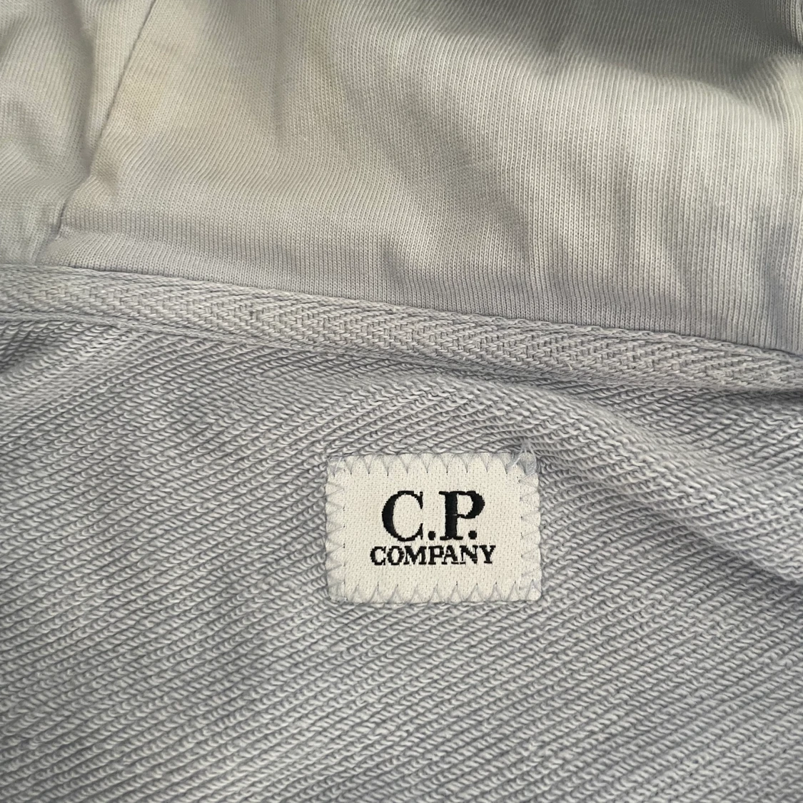 Light Blue CP company hoodie med dragkedja - 90