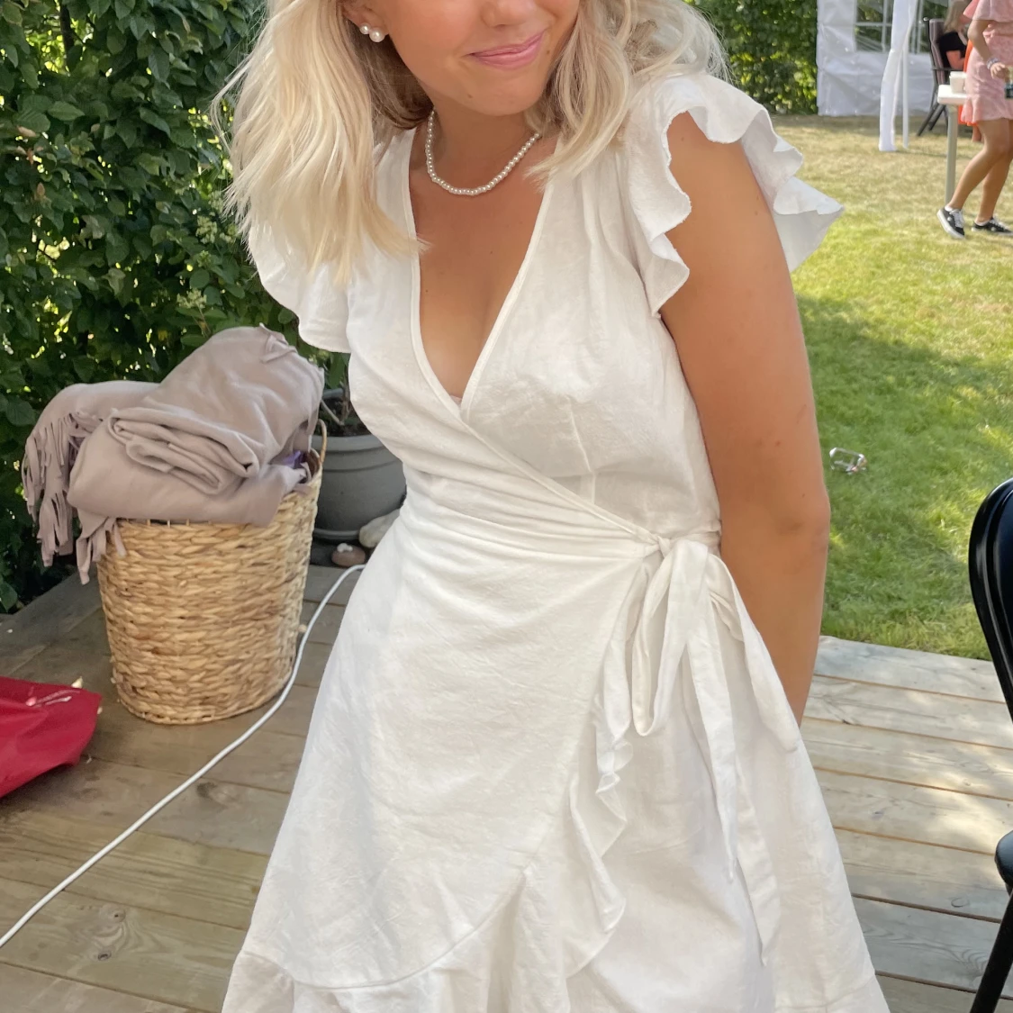 Vit sommar klänning