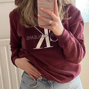 Calvin Klein hoodie - En hoodie i en sån fin färg från Calvin Klein! Används tyvärr inte längre så hoppas nån annan kan få användning av den istället! Supermysig och lite oversized, storlek S