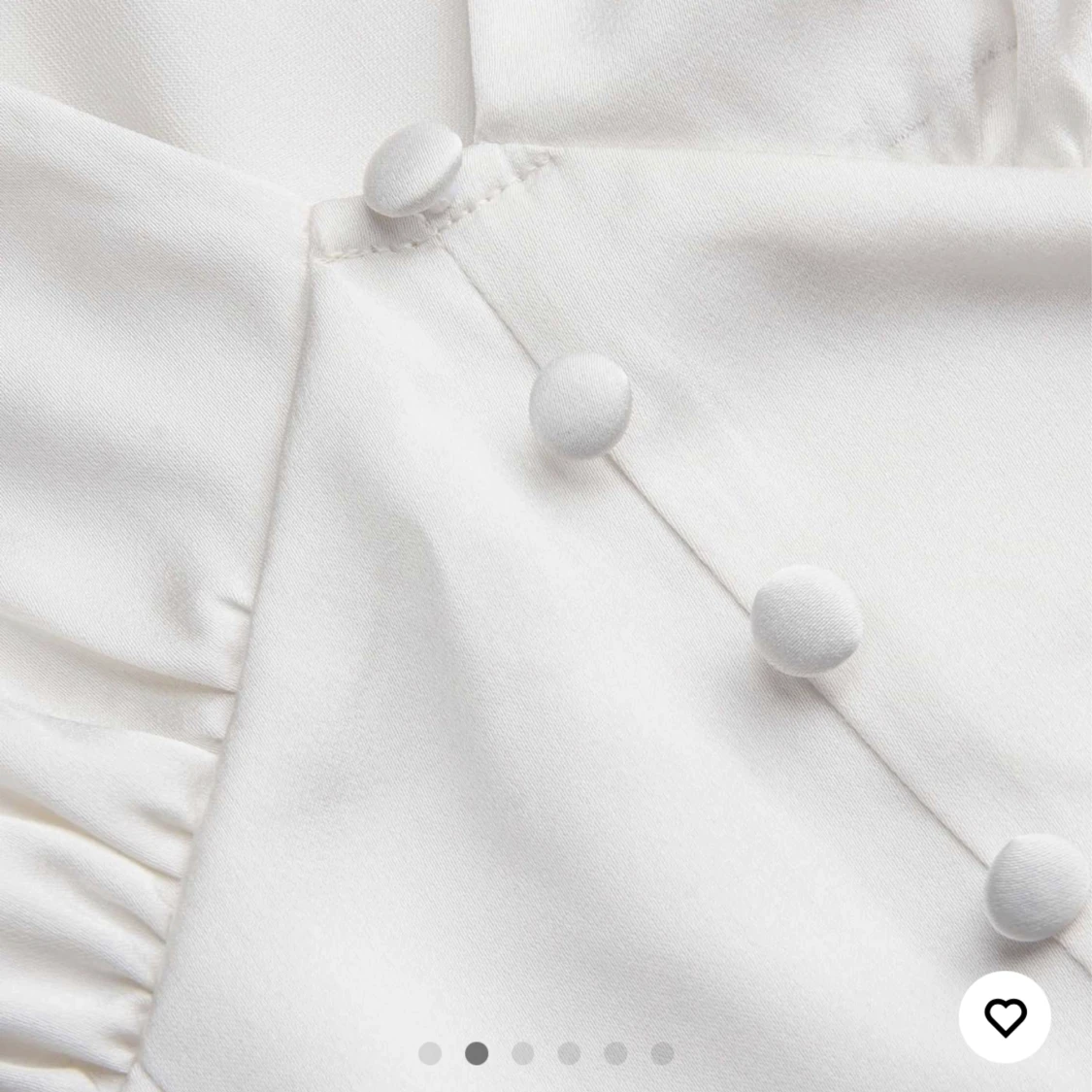 Vit satinklänning - 91