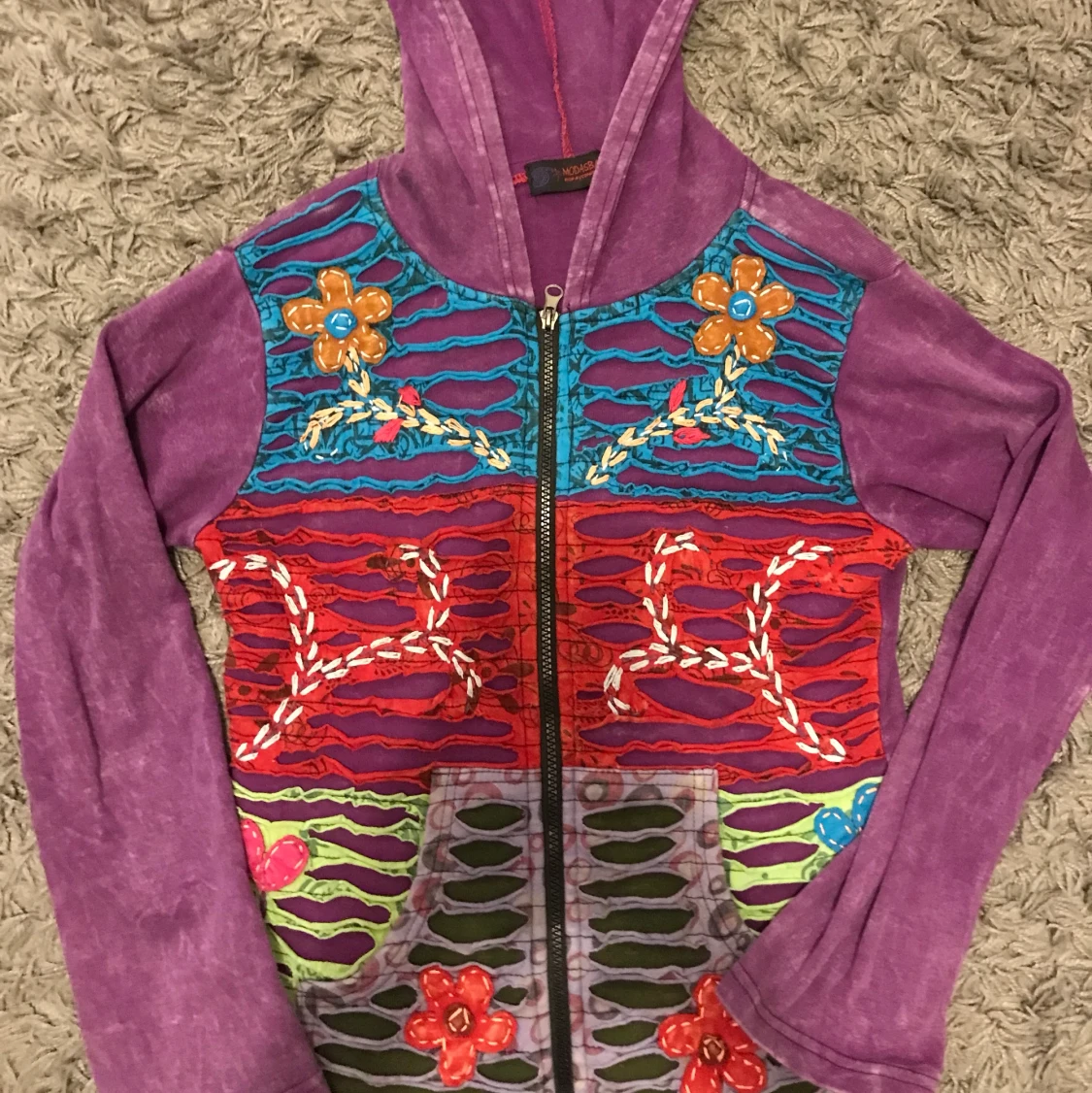 Cool mönstrad kofta