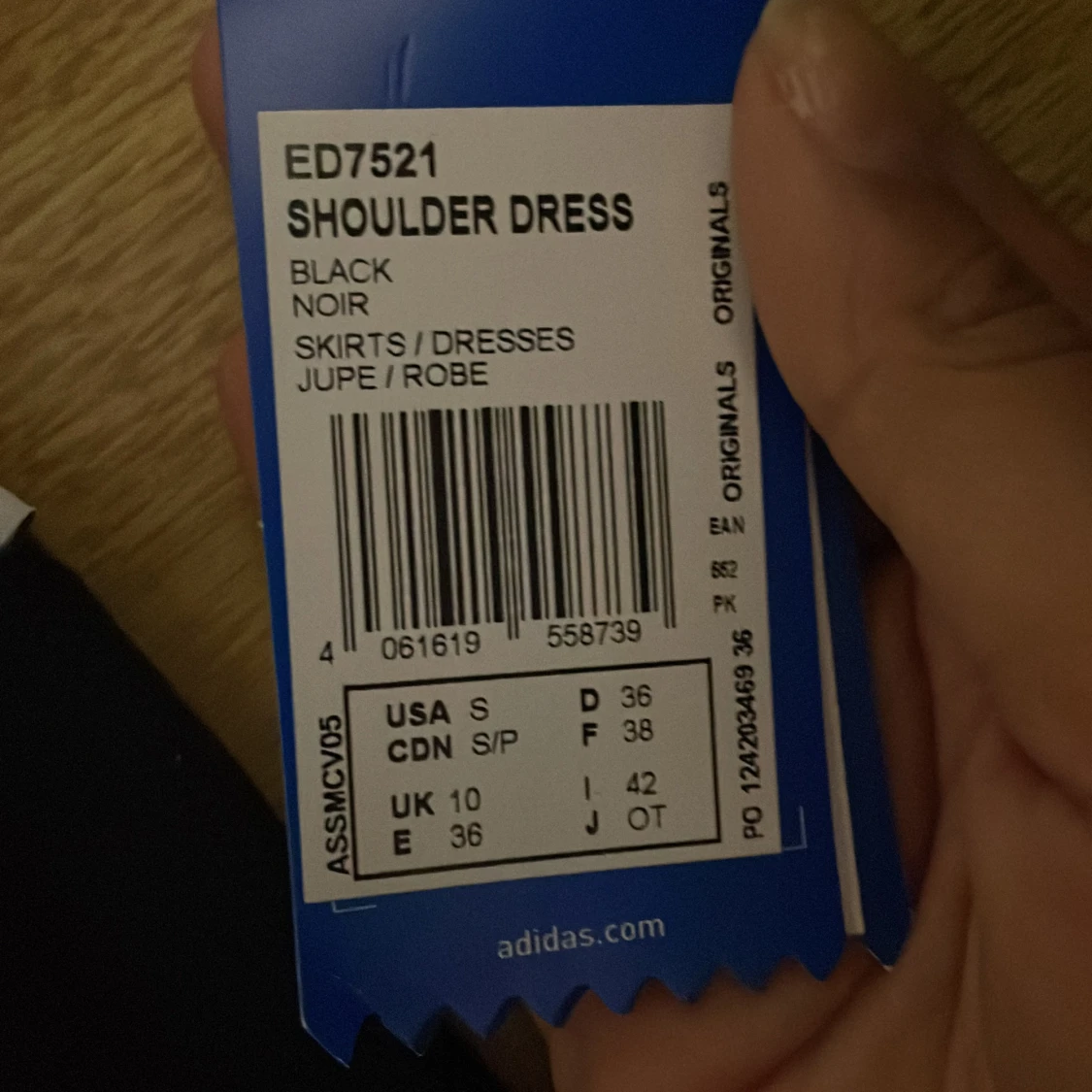 Adidas originals off shoulder dress black - 91