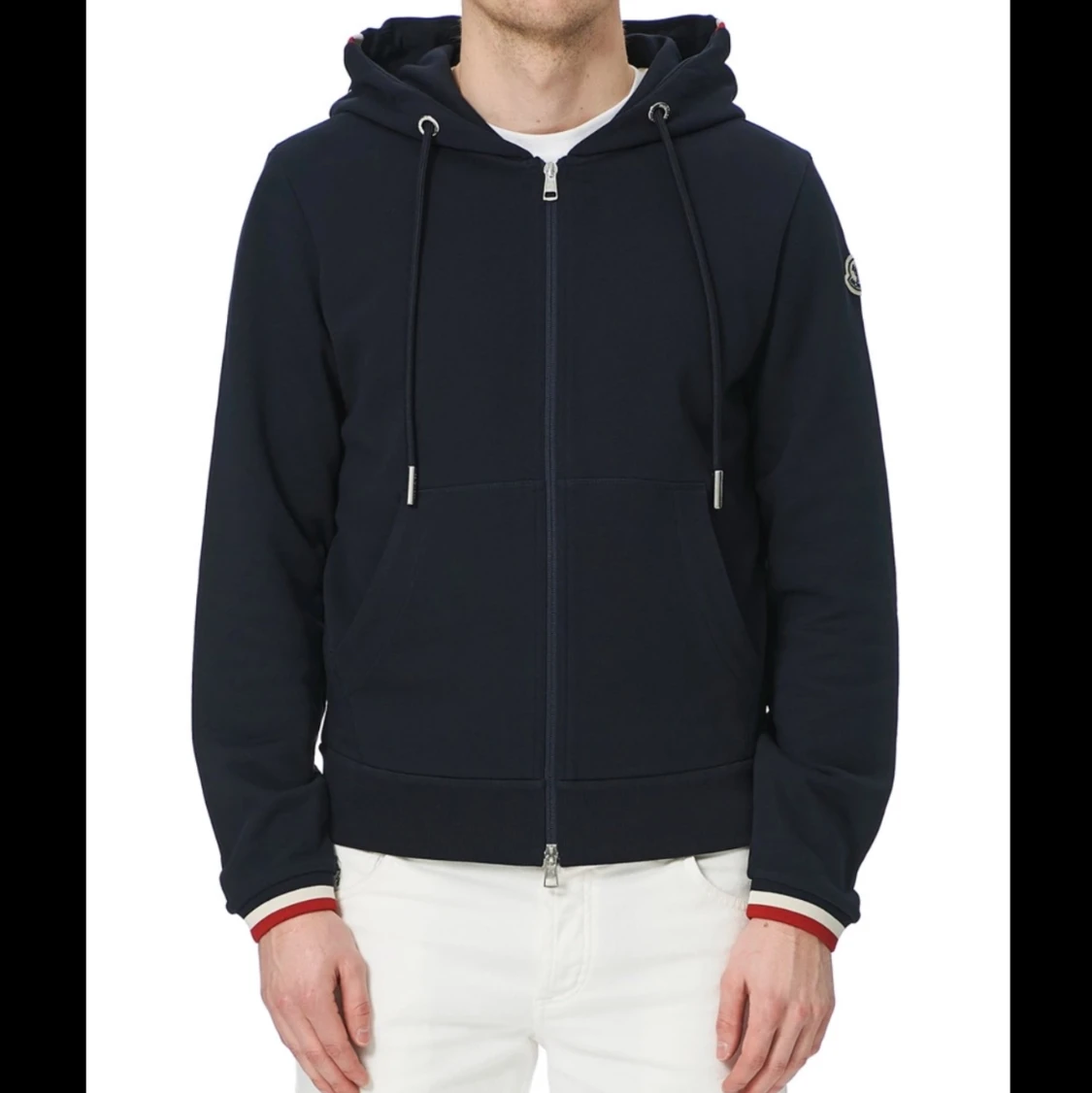Marinblå Moncler zip hoodie - 90