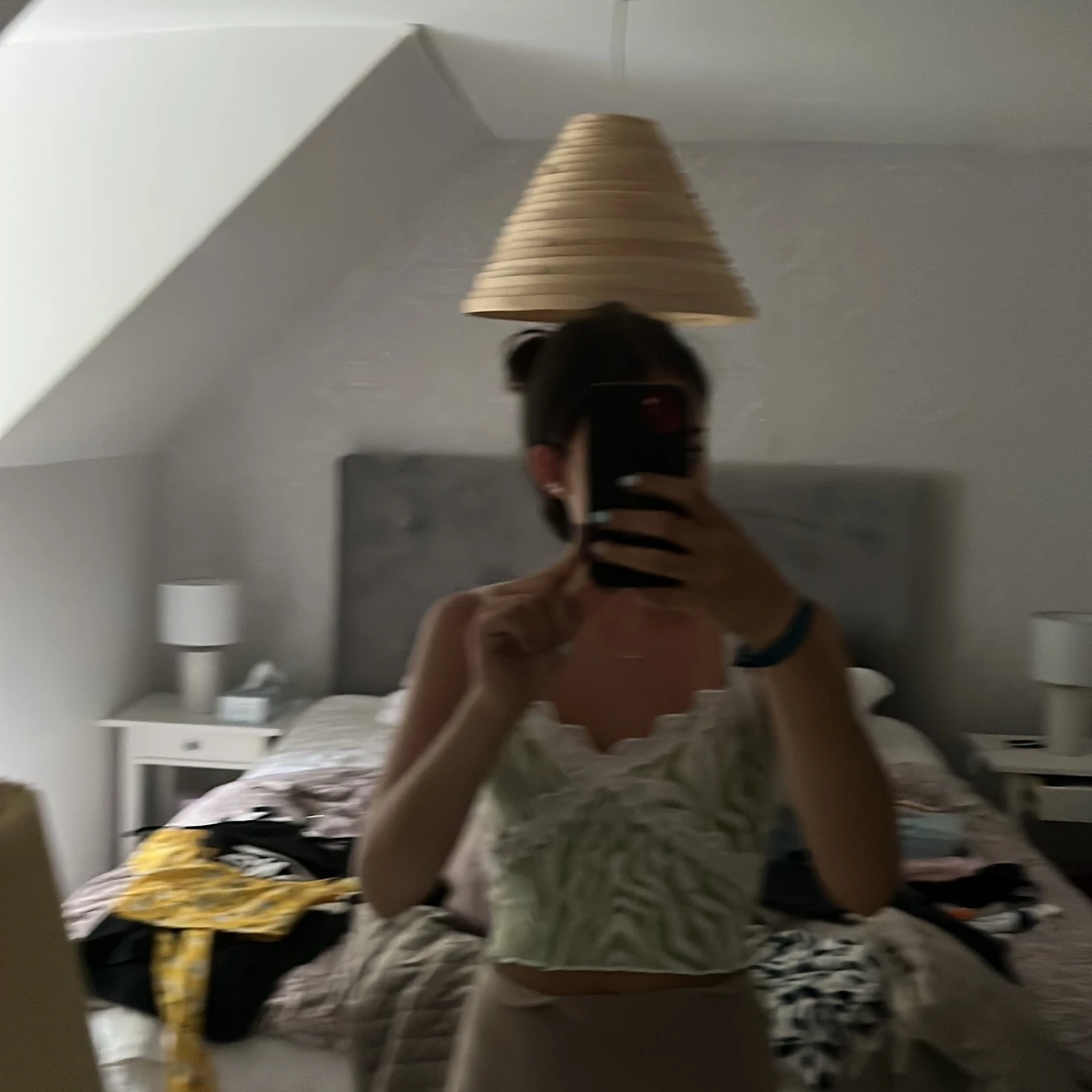 Fin zebratopp med spets