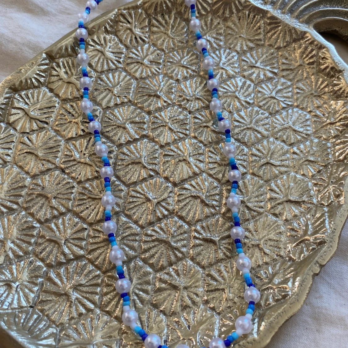 Fint blått halsband! - 90