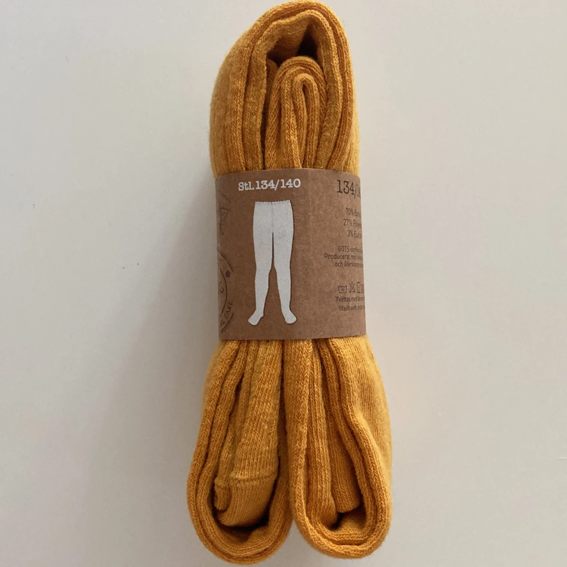 Senapsgula strumpbyxor  - 90