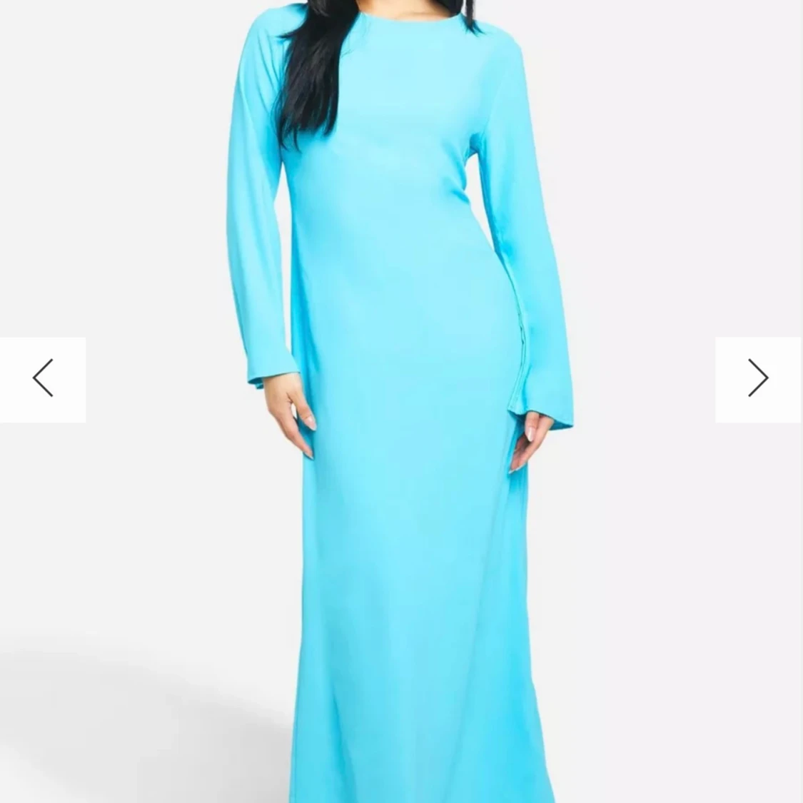 Jättefin blå klänning - 90