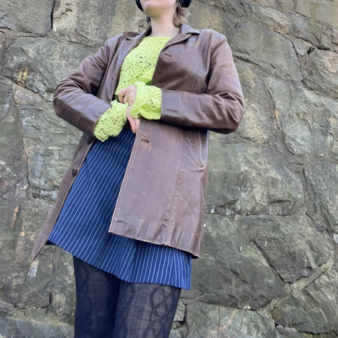 Bright green Long Sleeve Knitted Top - 90