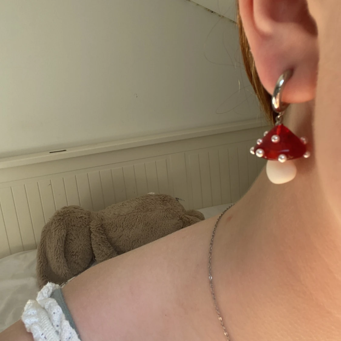 Röda svampörhängen - 90