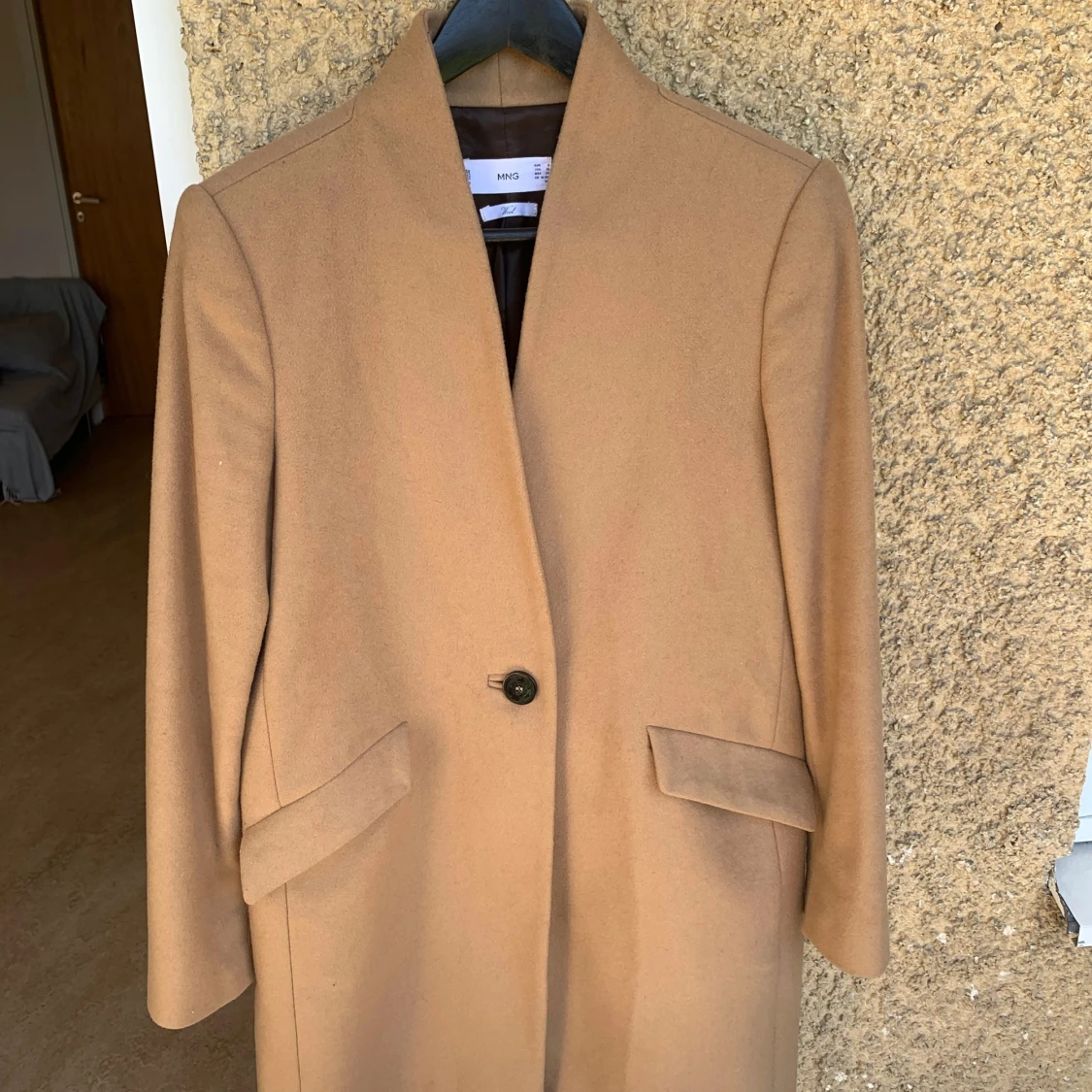 100% Ullkappa MNG | Mango | Ytterplagg Dam Jacka TjejKläder - 90