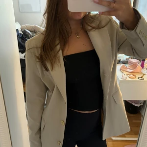 Oversized kavaj - Beige kavaj 