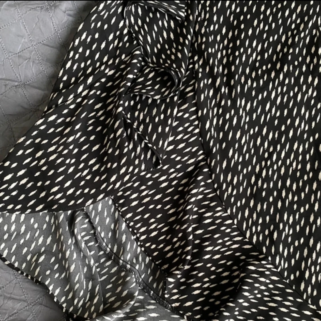 Svart och vit mönstrad kjol - 90