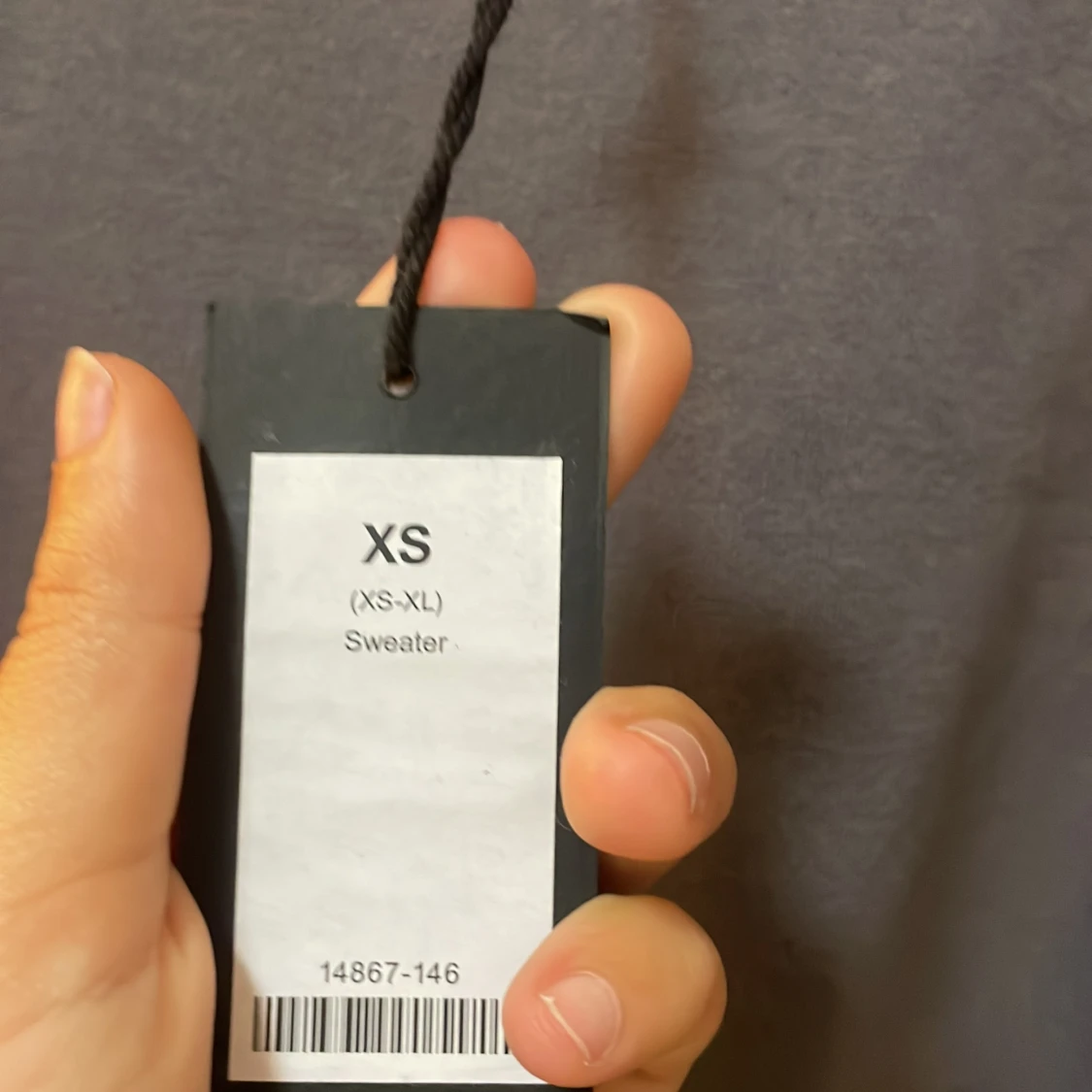 Mörkgrå sweatshirt  - 90