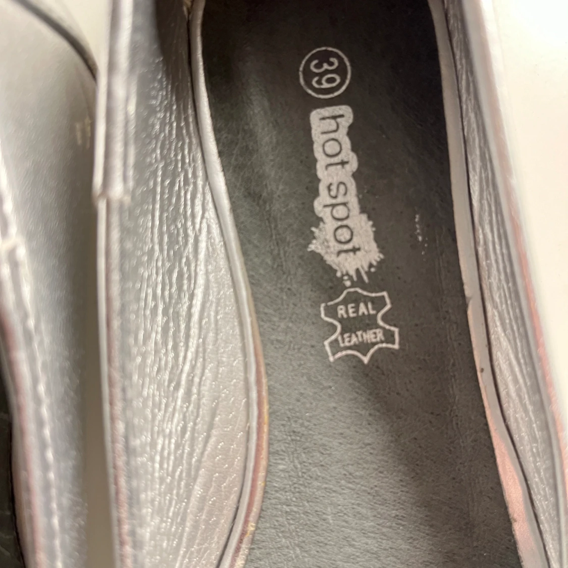 Silver ballerinaskor med rosetter - 90