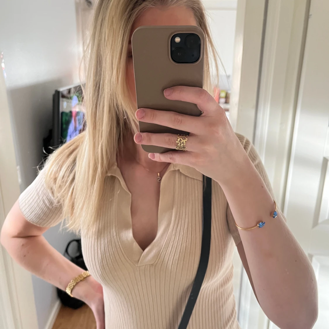 Stickad klänning  - 90