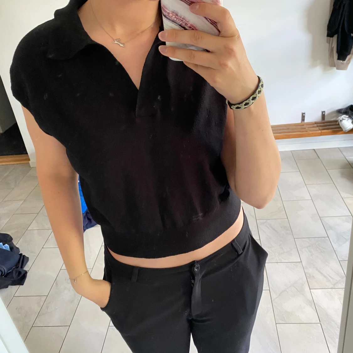 Stilren svart topp 🖤 - 90