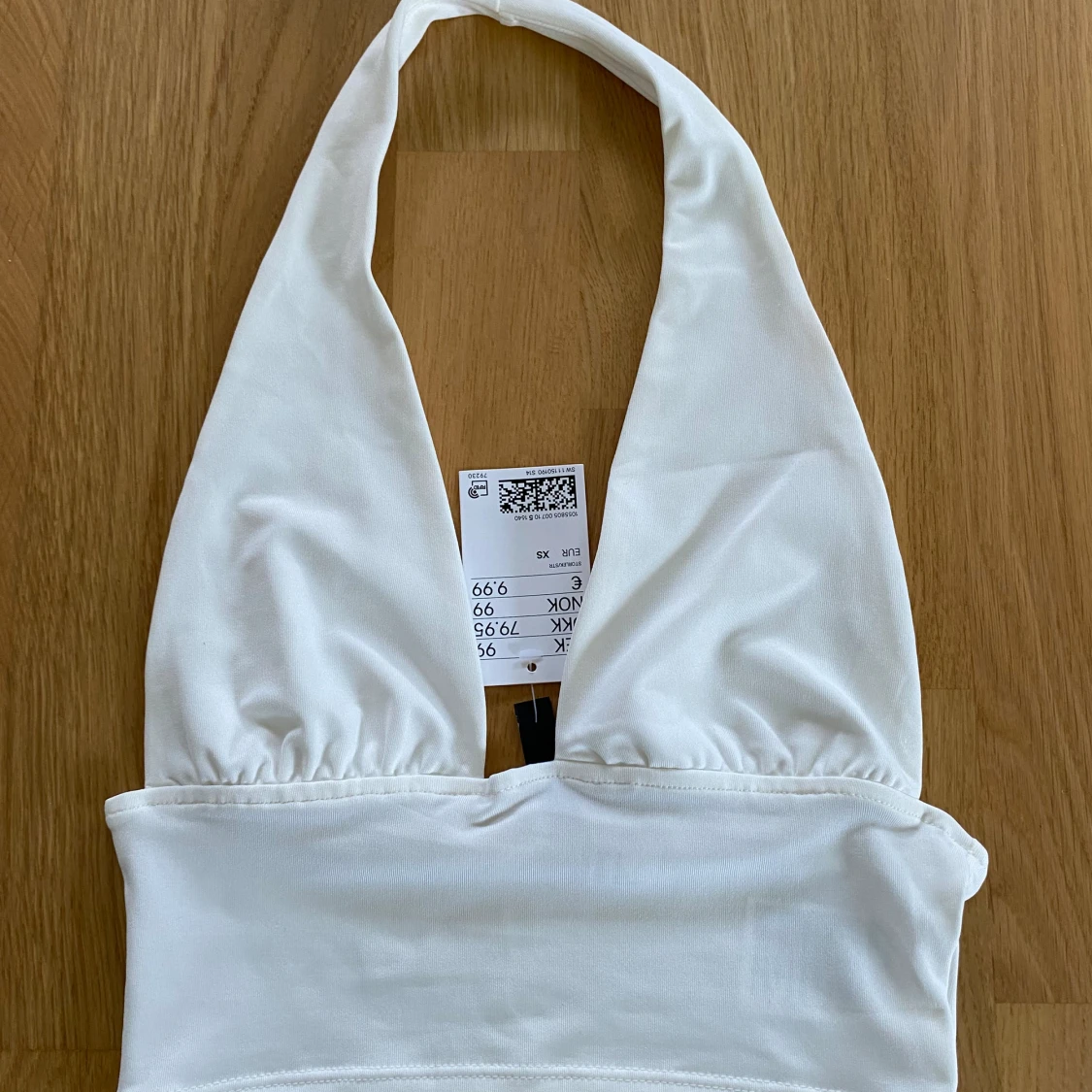 Vit halterneck topp HM