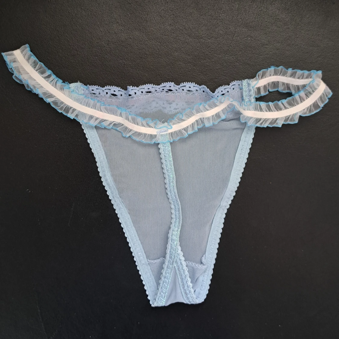 Blå och rosa stringtrosor  - 92