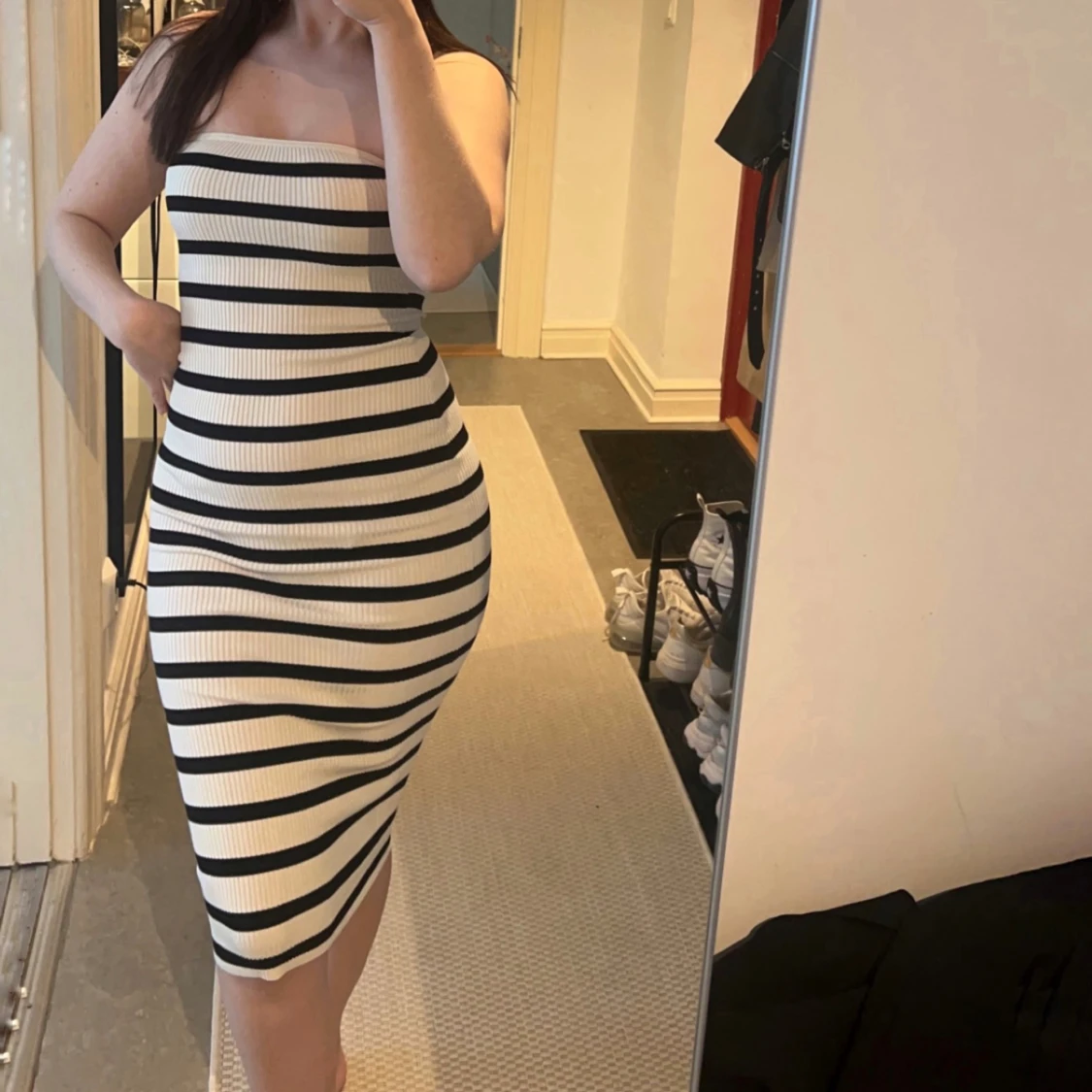 Randig klänning  - 90