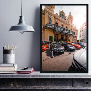 POSTER MONACO - Stilig poster med motivet ”Monaco casino” Köps lätt via Plick ”köp nu” Storlek väljer ni genom att kontakta oss.