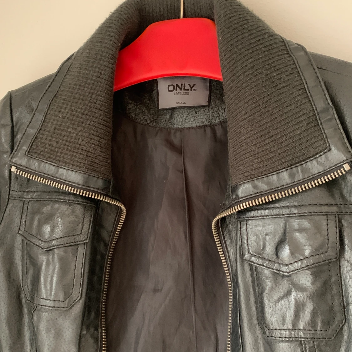 Vintage skinnjacka  - 90