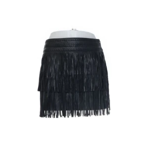 Fjäder kjol - Skinn fjäder kjol