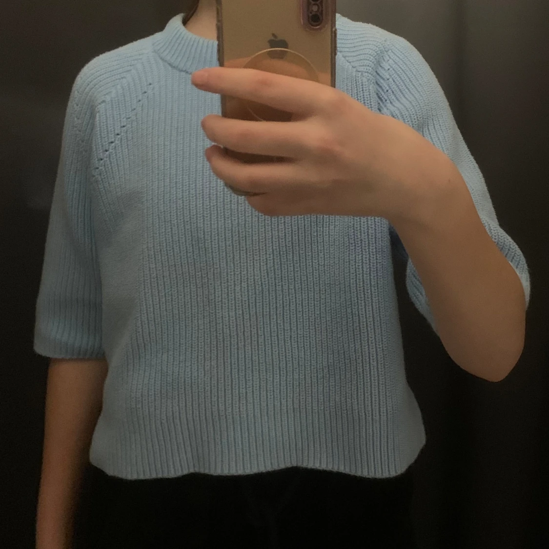 Stickad/virkad tröja