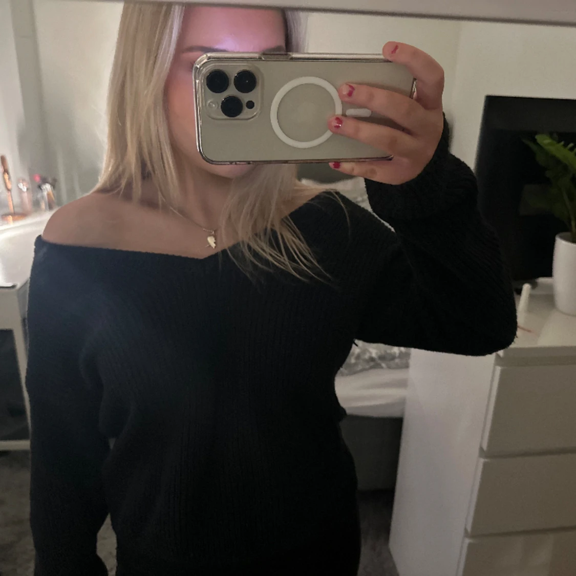 Stickad tröja 💕 - 90