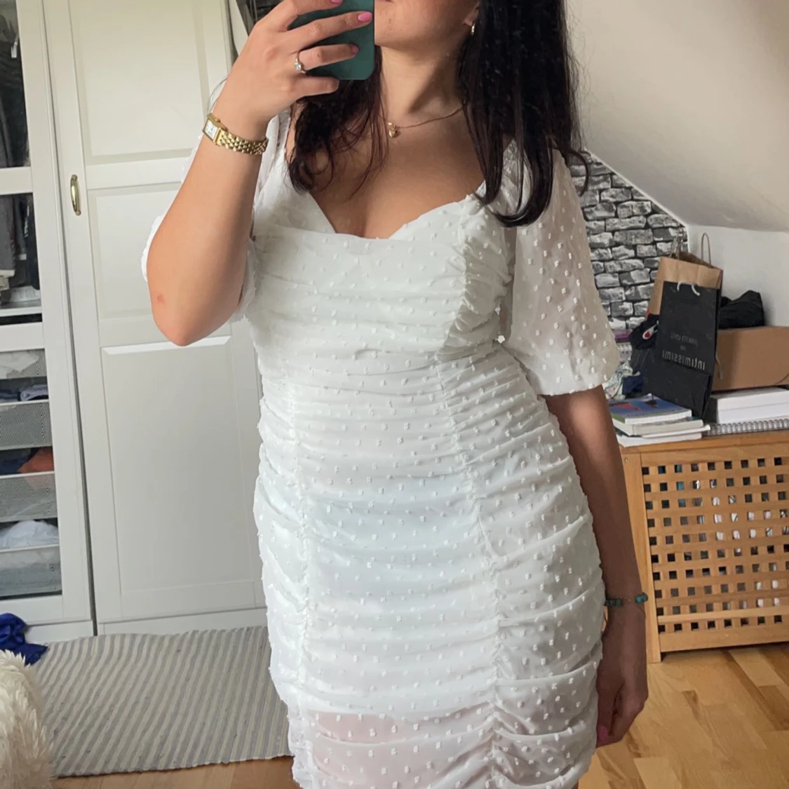Vit klänning  - 90