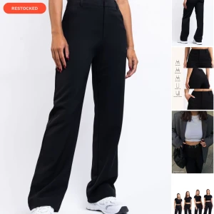 Kostymbyxor - 2 st kostymbyxor i modellen Nova från Madlady. Storlek EU36-short, men ena byxorna (bild 3) har jag tagit bort sömmen på för att få längre, men det är bara att sy upp de igen om man vill ha de kortare! I använt skick, 200 för båda eller 120kr styck❤️