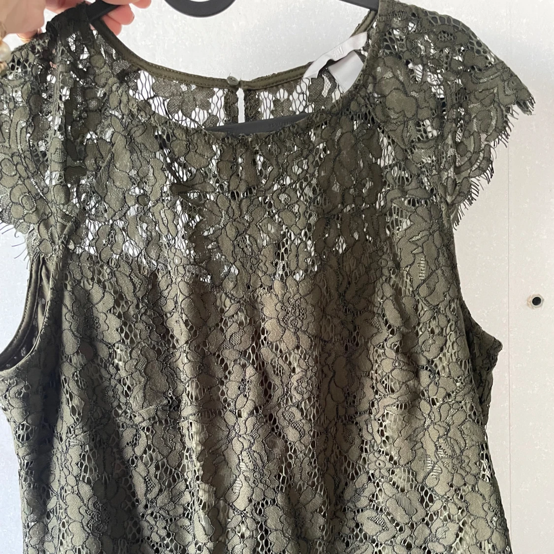 Jättefin spets blus - 91