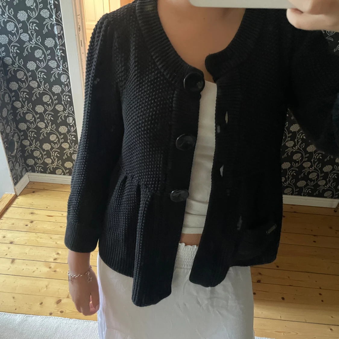 Trekvartsärmad kofta - 90