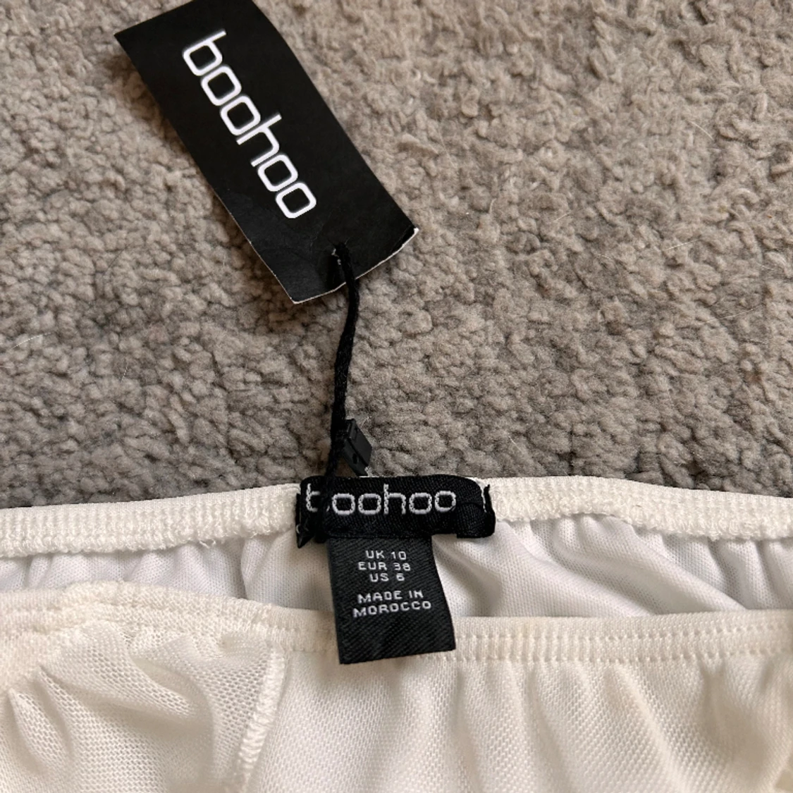 Vit Studentklänning Bandeau - 90