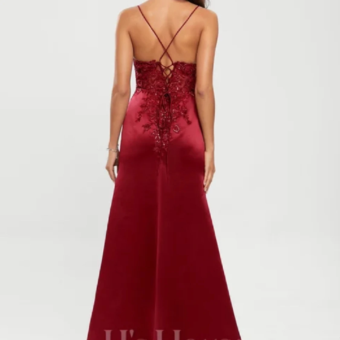 Vinröd balklänning - 90