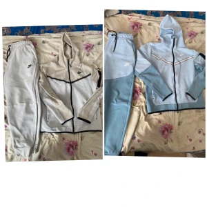 Tvär feta nike tech sets - Yo! Säljer två ass feta niketech set i färgen blå och vit/brun. Dom är slut sålda och går inte och köpa. Blåa dressen är st M och brun/vita dressen är M/L men kan minskas. Säljer dom billigt för behöver pengar, priset är styck pris.Mer info pm😇