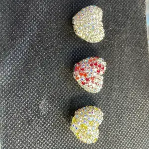 4 hjärtformade glitter pärlor till penna 