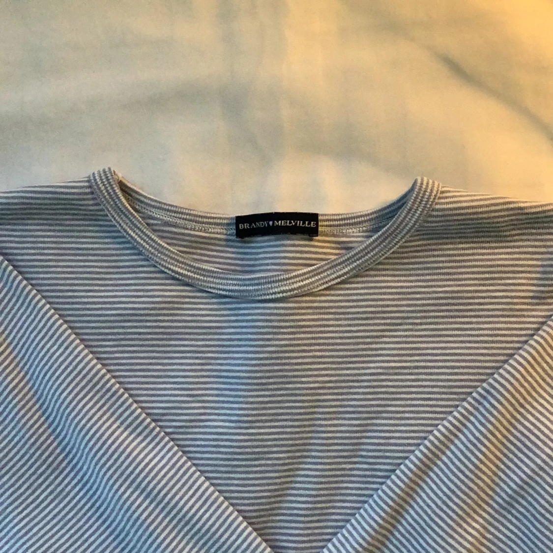 Långärmad randig tröja - 90