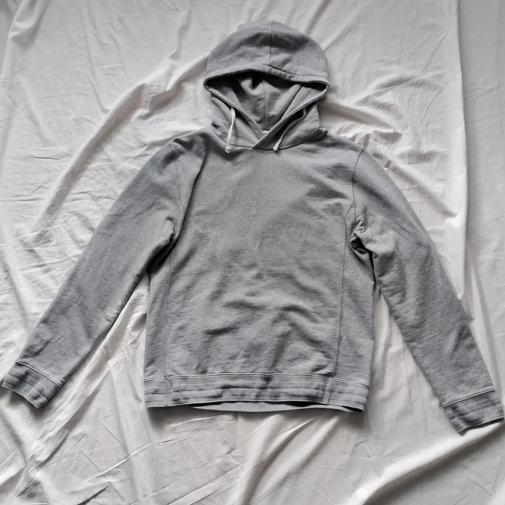 En grå hoodie köpt på loppis för några år sedan, använd en gång sedan dess. . Hoodies.