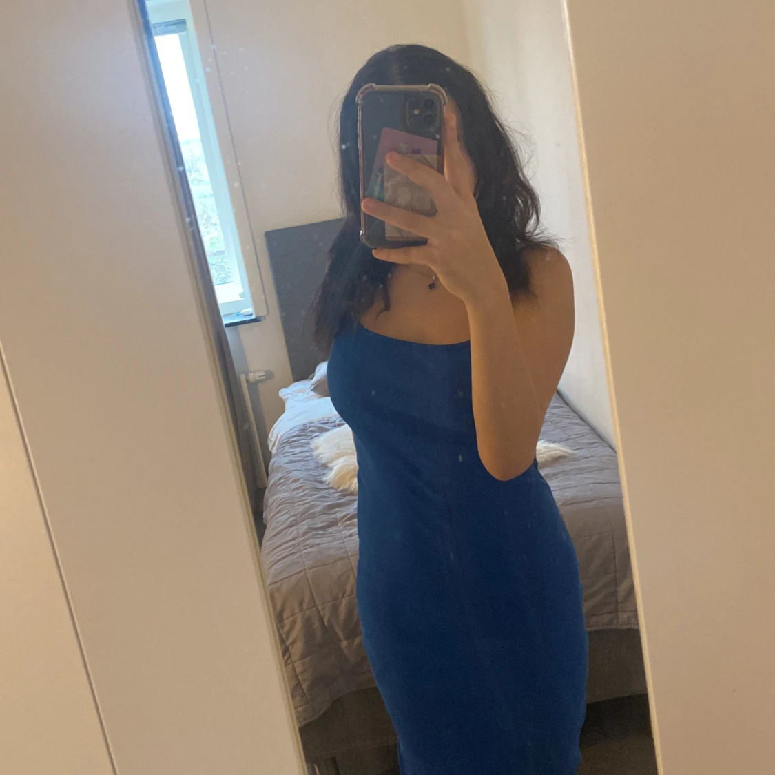 blå fin klänning - 90
