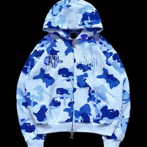 Blå zip hoodie  - Knappt använd zip hoodie från names collective som inte längre säljs. Köpt för ca 1200 och är fint skick, ser ut som ny 💕