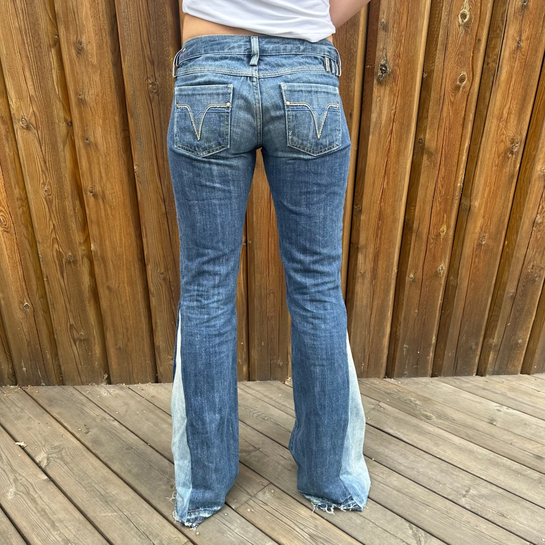 Långa lågmidjade jeans  - 90