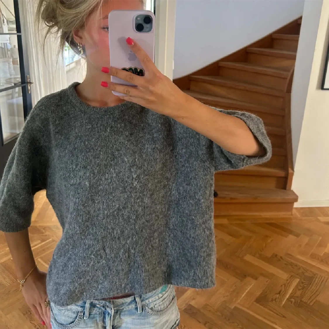 Stickad tshirt Lindex 