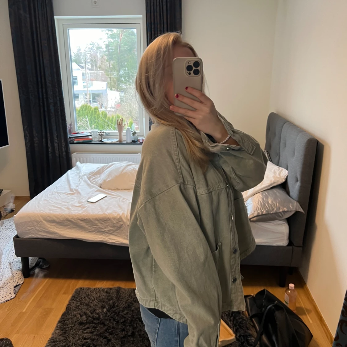 Grön jeansjacka - 93