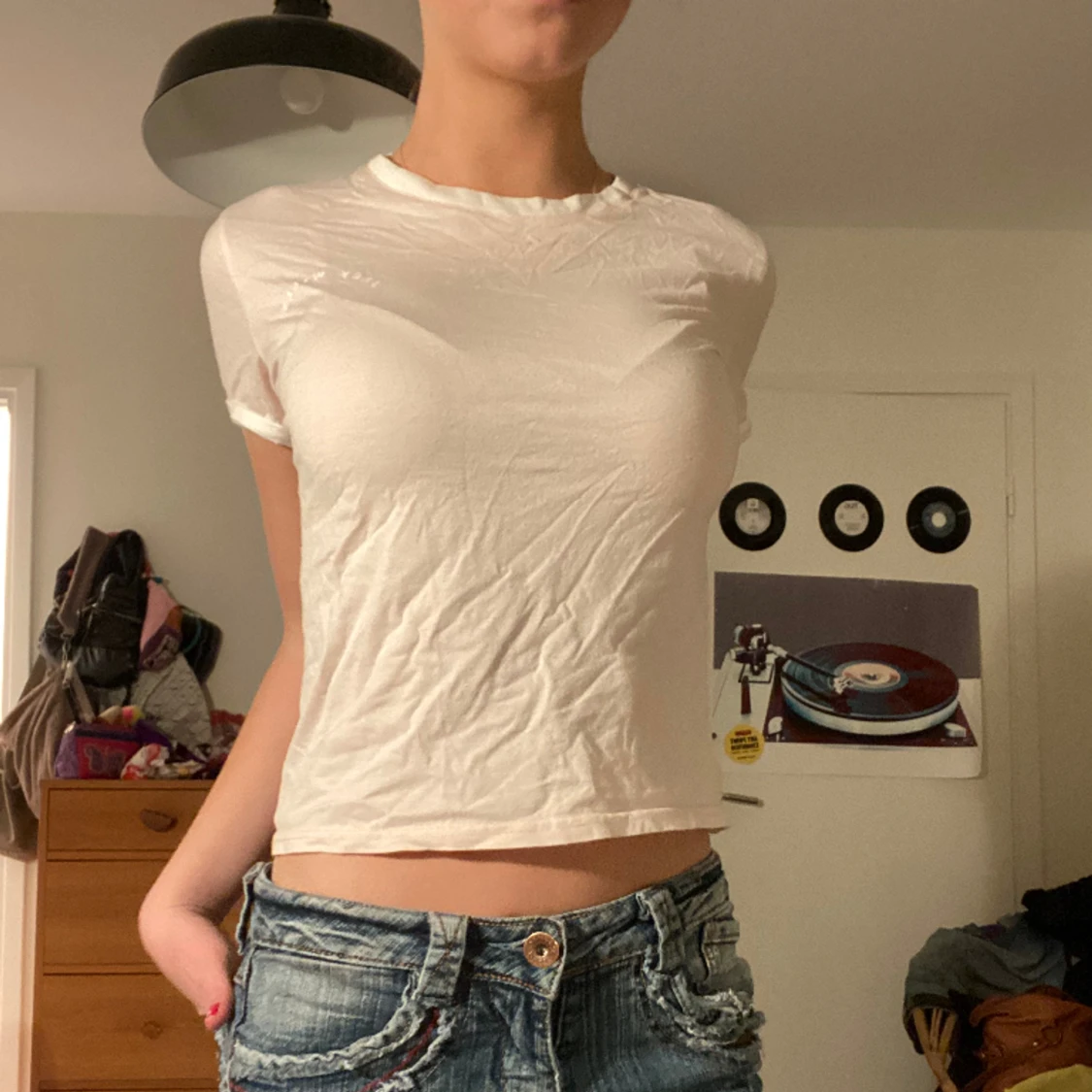 Jack & wills t shirt ( jättskrynklig i bilden)