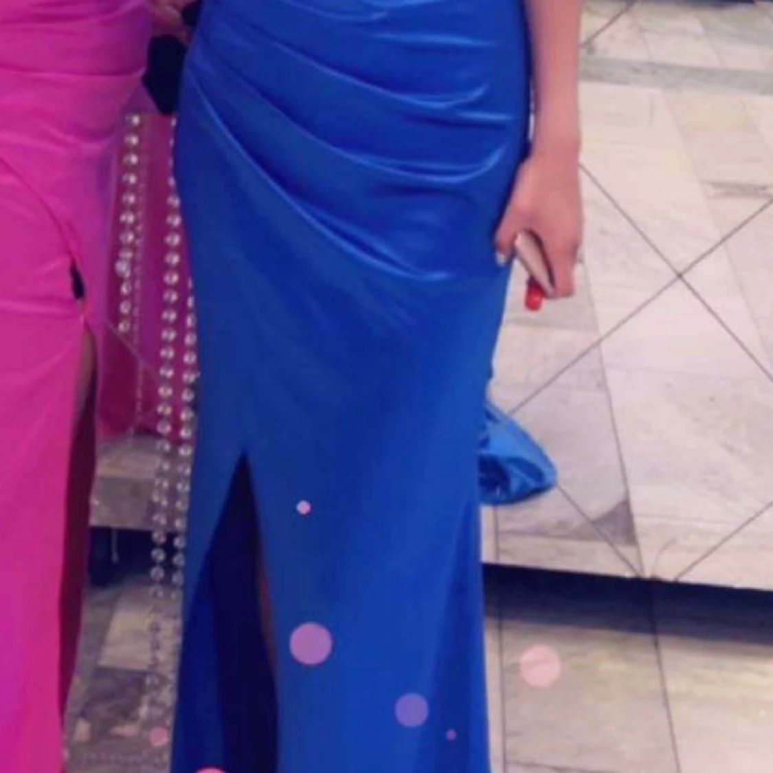 Blå långklänning  - 90