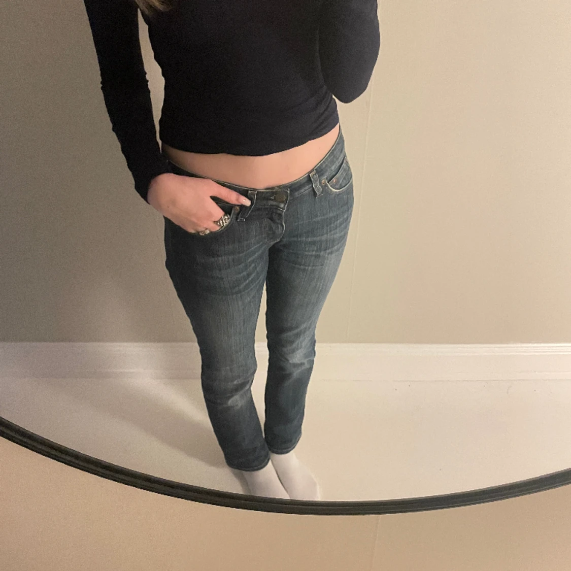 Lågmidjade jeans  - 91