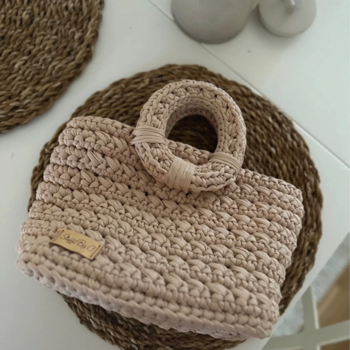 Virkad sommarväska populär 