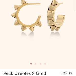 Säljer nu mina aldrig använda edblad peak örhängen i guld. Har aldrig haft på mig dom så inga defekter osv. Är öppen för att byta! Kolla gärna min profil för mer info och fler saker. 