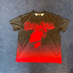 Billie Eilish X Bershka Merch - Stylish Red Official Billie Eilish Merch, storlek medium men väldigt loose, oversized fit. Köpt den den officiella hemsidan vid kollektionsläpp 2020. Inte speciellt använd, fortfarande i bra skick osv! 